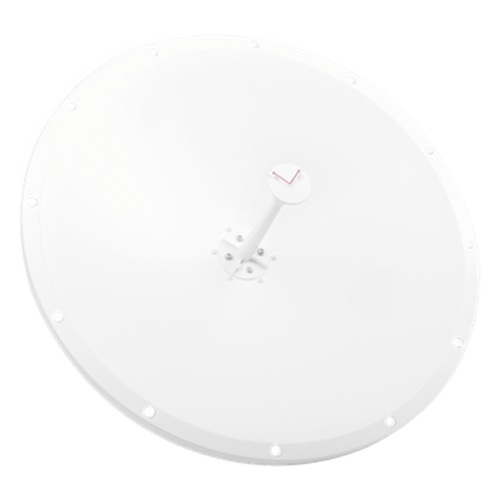 Antena Direccional con Frecuencia Extendida / 4.8 - 6.5 GHz / 28 dBi / Jumper incluido con conector SMA-Macho Inverso / Polaridad en 90º y 45º / Montaje incluido para torre o mástil