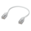 Patchcord UniFi Premium Cat6A de 15 cm (0.5 Pies), hasta 10G / Soporta hasta PoE+++ / Conector RJ45 Transparente para Mejores Efectos de Luz Etherlighting