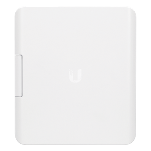 Gabinete de Exterior para Switch Ubiquiti USW-Flex con Montaje en Poste e Inyector PoE 60W