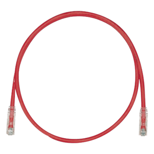 Cable de Parcheo TX6, UTP Cat6, 24 AWG, CM, Color Rojo, 2.13 Metros (7 Pies)
