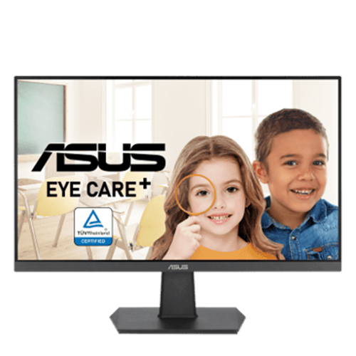 Monitor LED LCD ASUS VA27EHF / 27 Pulgadas / Resolución Full HD 1920x1080 / Relación de Aspecto 16:9 / Frecuencia de Refresco 100 Hz / Clase de Eficiencia Energética E / Garantía de 7 Años