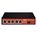 Controlador Solar de 15A con Switch PoE / 1 Puerto Gigabit PoE 802.3 bt / 2 Puertos PoE 802.3 af/at / 2 Puertos PoE Pasivo 24/48 Vcc / 1 Puerto SFP / No administrable
