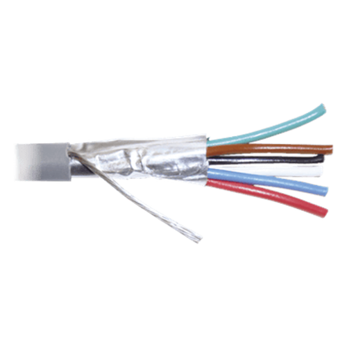 Bobina de 305 Metros (1000 Pies) de Cable 8 Conductores, 22 AWG, Tipo CMR, de Color Gris para Aplicaciones en Alarmas de Intrusión /Control de Acceso/Interfonos y TV Porteros/Automatización/Audio y Voceo.
