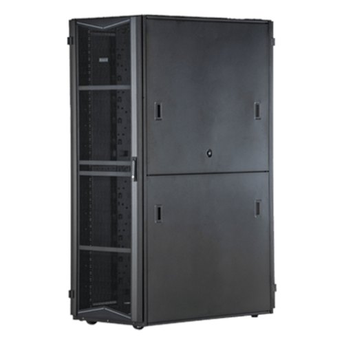 Gabinete FlexFusion para Centros de Datos, 42 UR, 800 mm de Ancho, 1200 mm de Profundidad, Fabricado en Acero, Color Negro