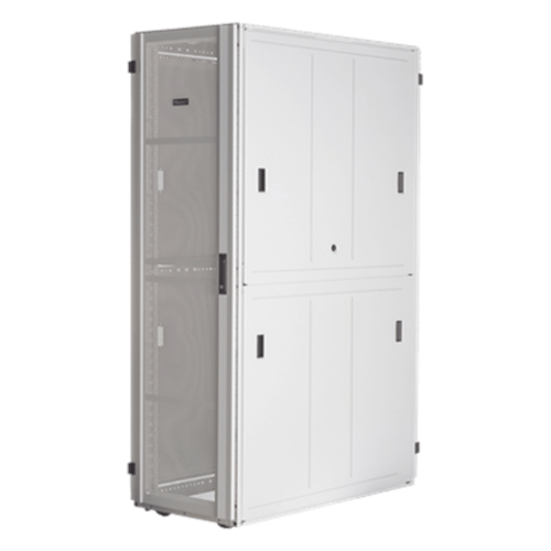 Gabinete FlexFusion™ XGL (Light) para Centros de Datos, 42 UR, 800 mm de Ancho, 1070 mm de Profundidad, Fabricado en Acero, Color Blanco