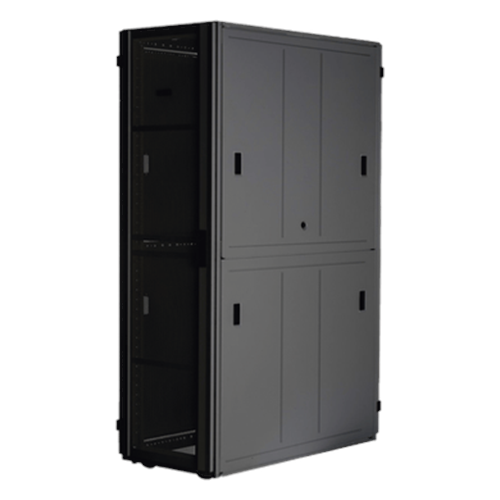 Gabinete FlexFusion™ XGL (Light) para Centros de Datos, 48 UR, 800 mm de Ancho, 1070 mm de Profundidad, Fabricado en Acero, Color Negro